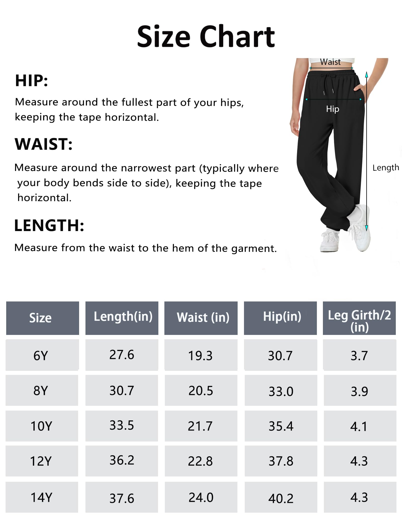 EXARUS Paquete de 3 pantalones deportivos para niñas, pantalones deportivos lindos y holgados, ropa de moda para adolescentes, con bolsillos