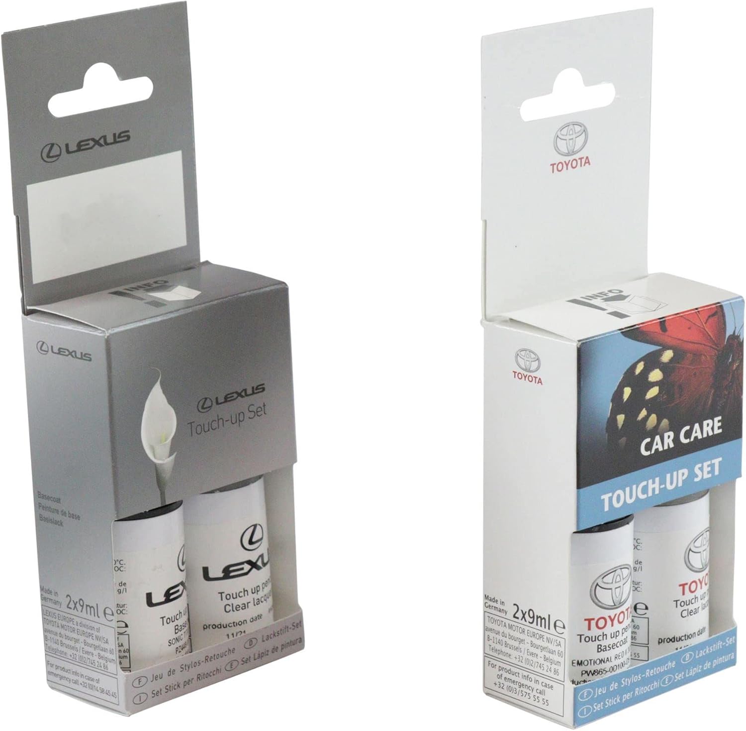 Toyota Genuine Touch Up Paint Stick Set 1J6 Silver Metallic