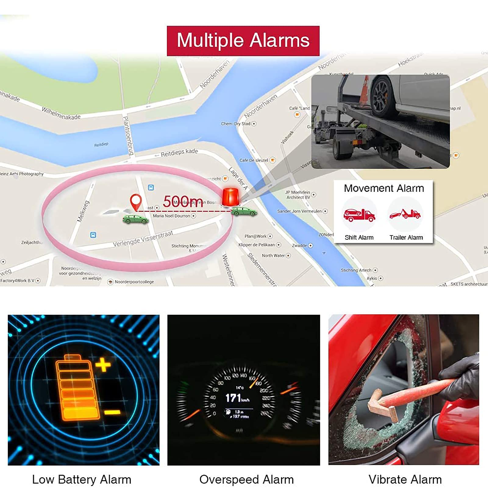GPS Tracker per Auto TK905 Localizzatore GPS Satellitare Auto Localizzatore Magnete Potente Tempo Reale Tracciatore Tracker GPS Auto con App senza Abbonamento Allarmi Multipli IP65 Impermeabile