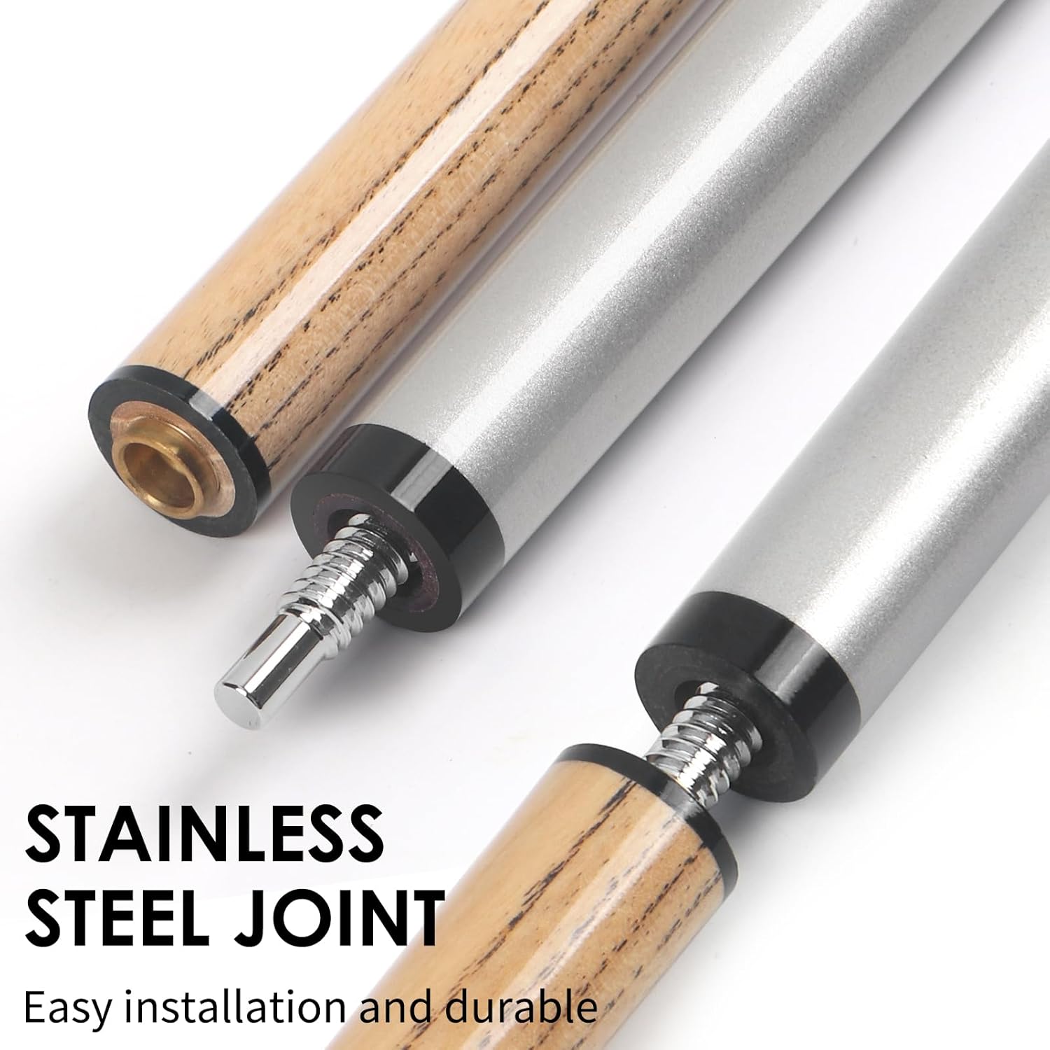 Kmise Break Cue Stick,21~23oz Pool Stick,57 Inch 2-Piece Break Cue Stick Punch Billiard Pool Cue Sticks with 13mm Pro Breaking Tip,Includes Pool Chalk and Glove