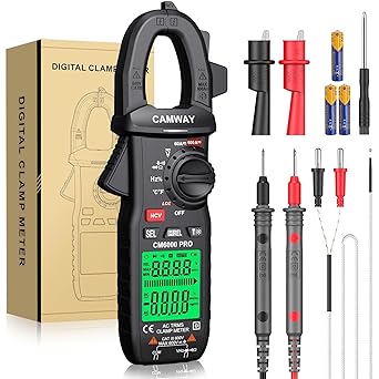 CAMWAY Clamp Meter,6000 Counts Multimeter