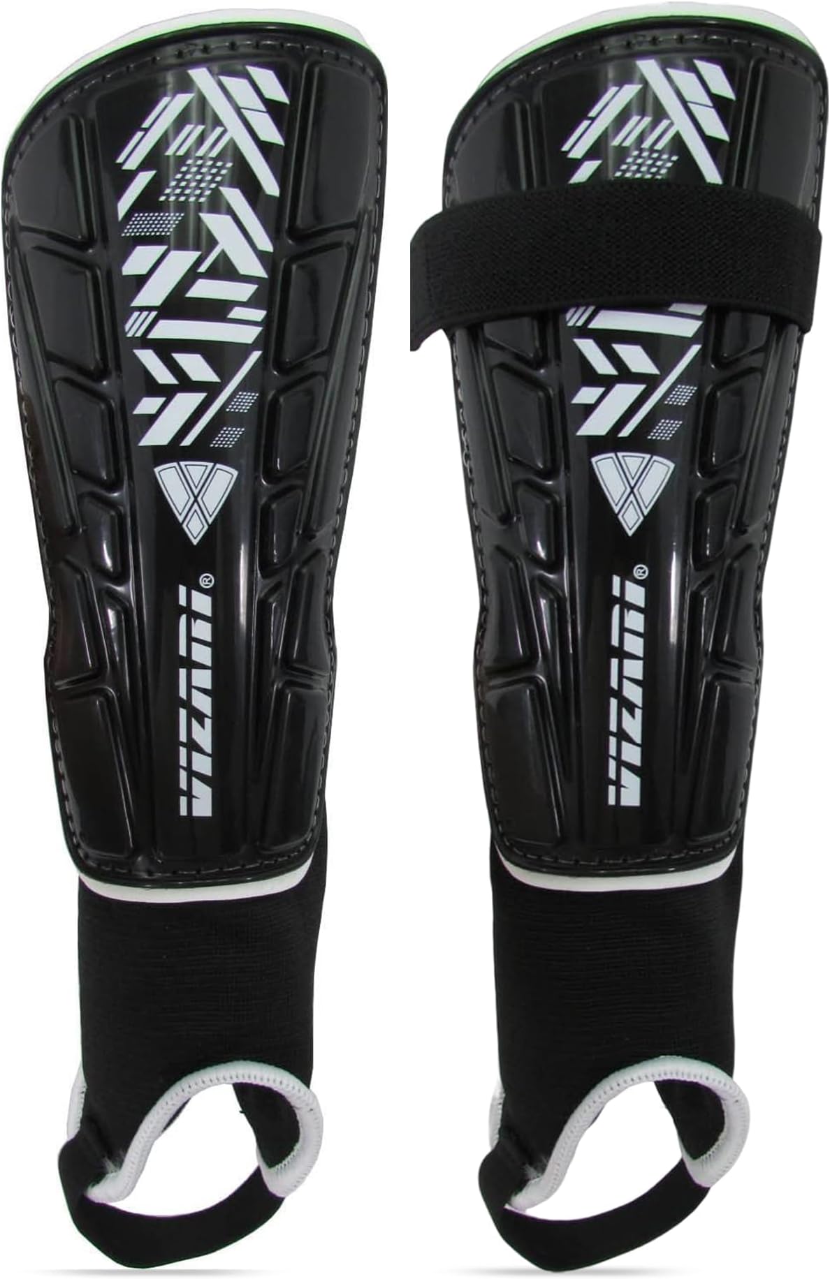 Vizari Malaga Soccer Shin Guards for Kids | Soccer Gear for Boys Girls | Protective Soccer Equipment | Adjustable Straps