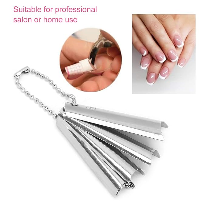 French Tips Manicure 18Pcs Corte C para Uñas miniatura 3