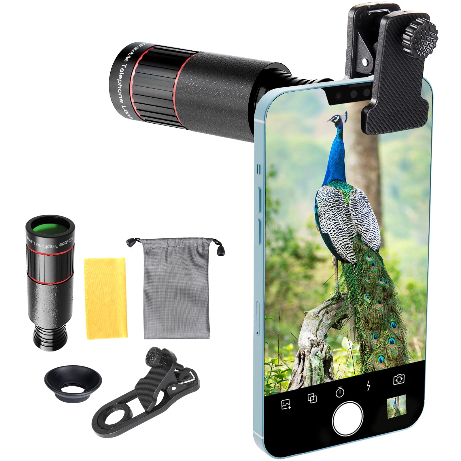 32x Telephoto Zoom Lens for Smartphones