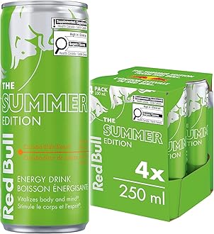 RedBull The Summer Edition- Curuba & Elderflower flavour 250 - pack of 4 cans