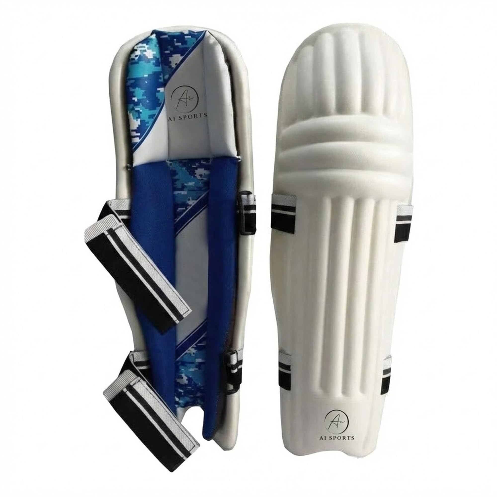 AI SPORTS Cricket Batting Leg Guards – Lightweight Protective Batting Pads for Boys, Youth & Men – Durable Front Protection with Secure Straps (Youth)