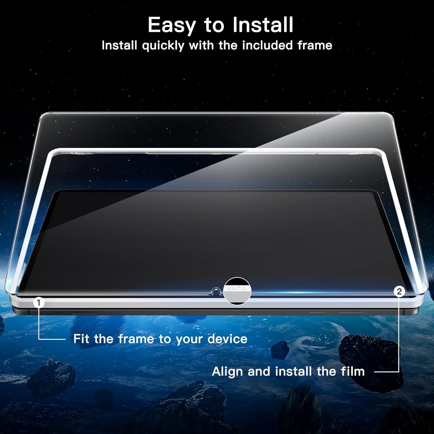 JETech for Samsung Galaxy Tab S11 Ultra Screen Protector and Translucent Case Bundle