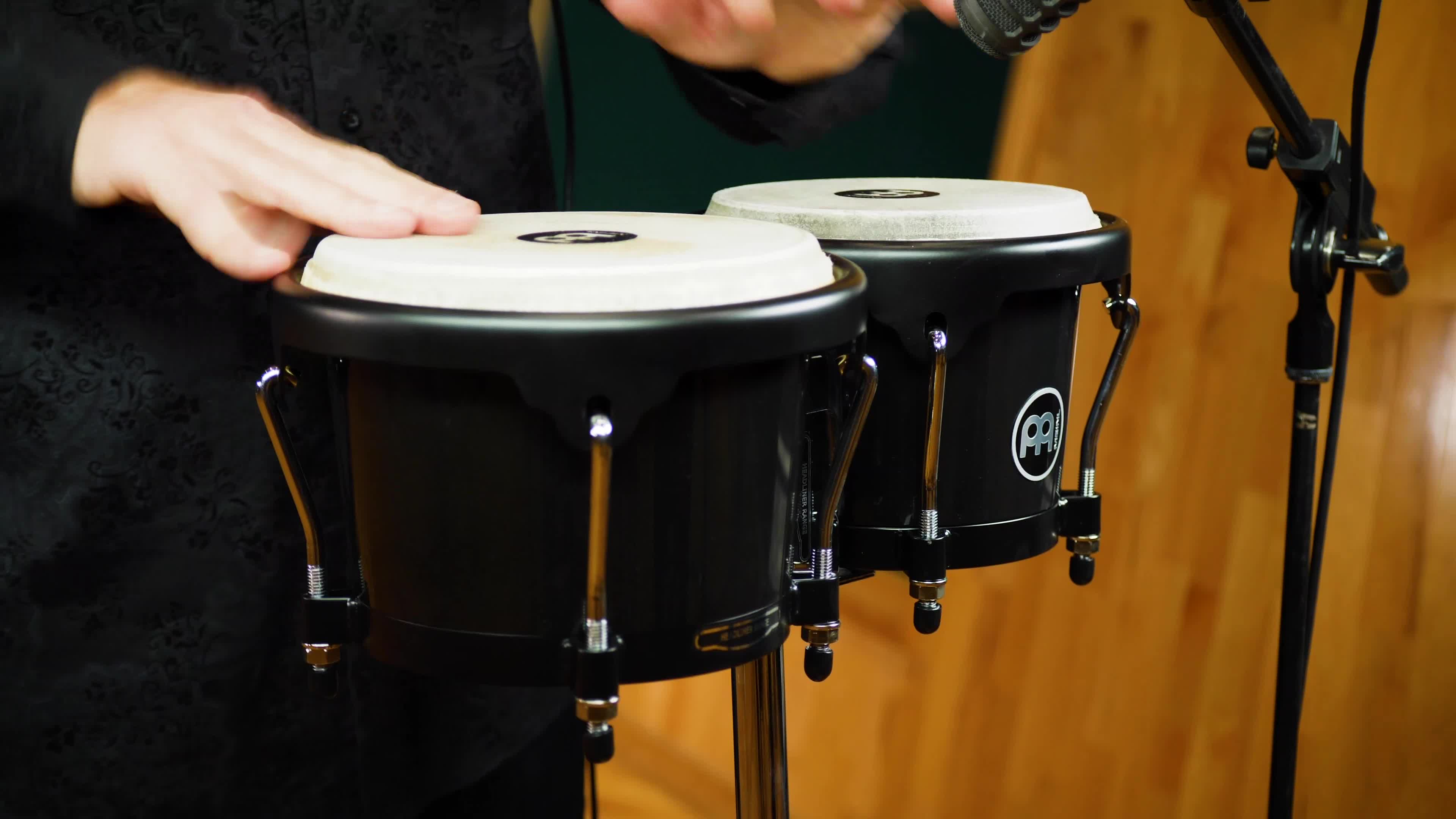 Meinl Headliner Bongos HB50BK, Black, Black HW : Amazon.de