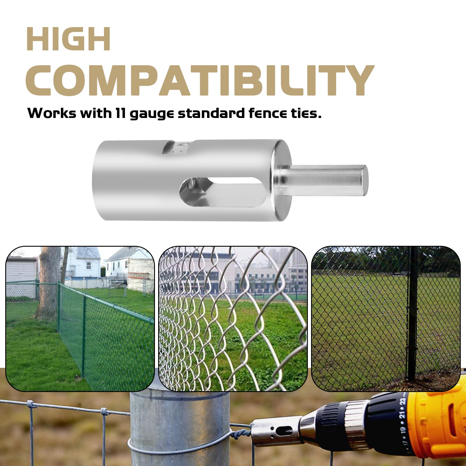 Kingson Twist Ties 11 Gauge Drill Chuck Tool,Plum Fittings For Chain Link  Fence Post Clips