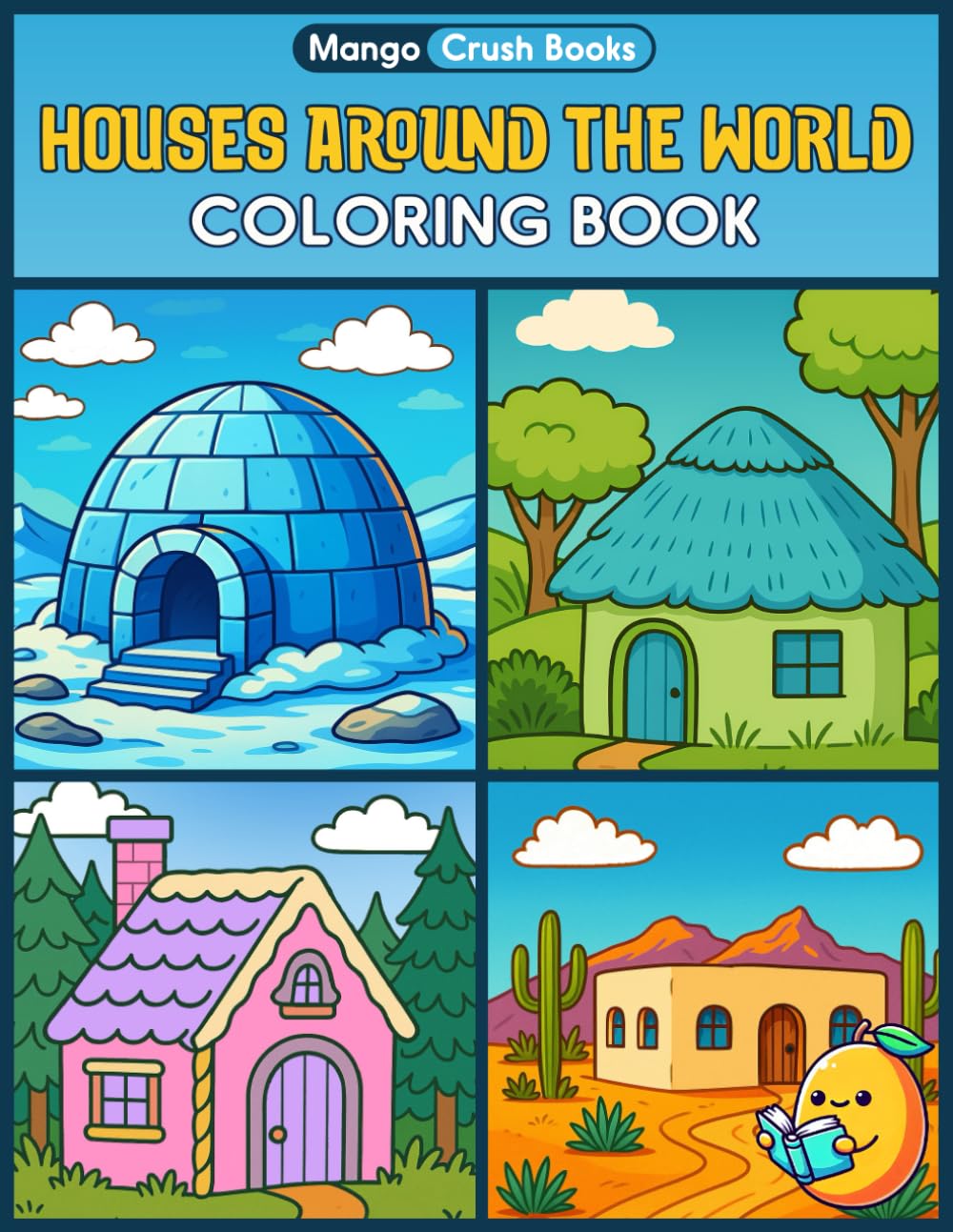 Houses around the World Coloring Book