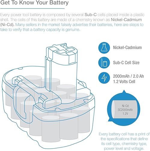 Miniatura 3 de ExpertPower, 18v 3000mAh NiMh, batería para Bosch BAT025 BAT026 BAT160 BAT180 BAT181 3453-01 35618 3860K 52318B GDR 18 V GDS 18 V