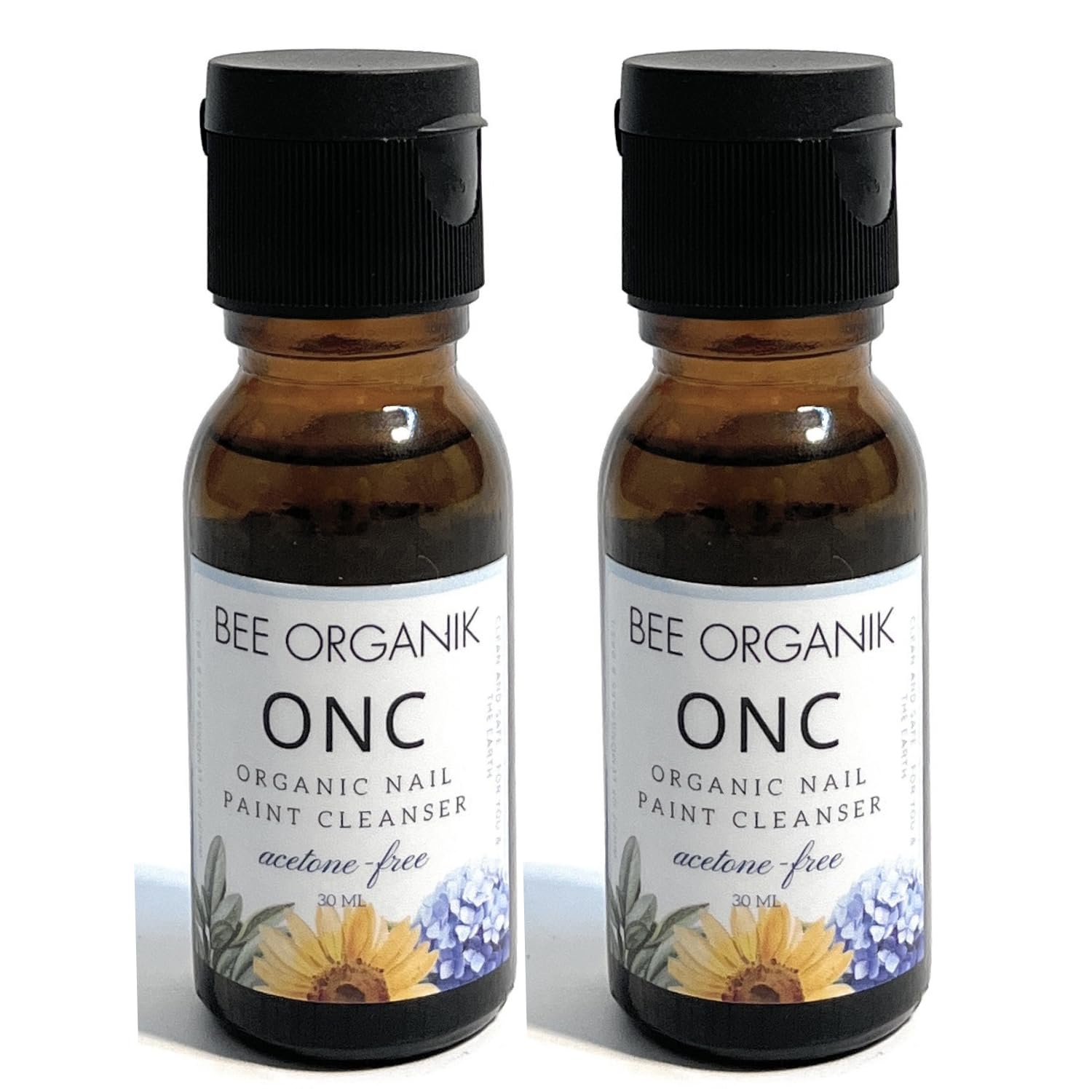 BEE ORGANIK ONC Organic Nail Paint Cleanser, Acetone-Free, Plant-Based, Non-Toxic, Safe for Kids and Adults, 30 ml, Pack of 2-image-39