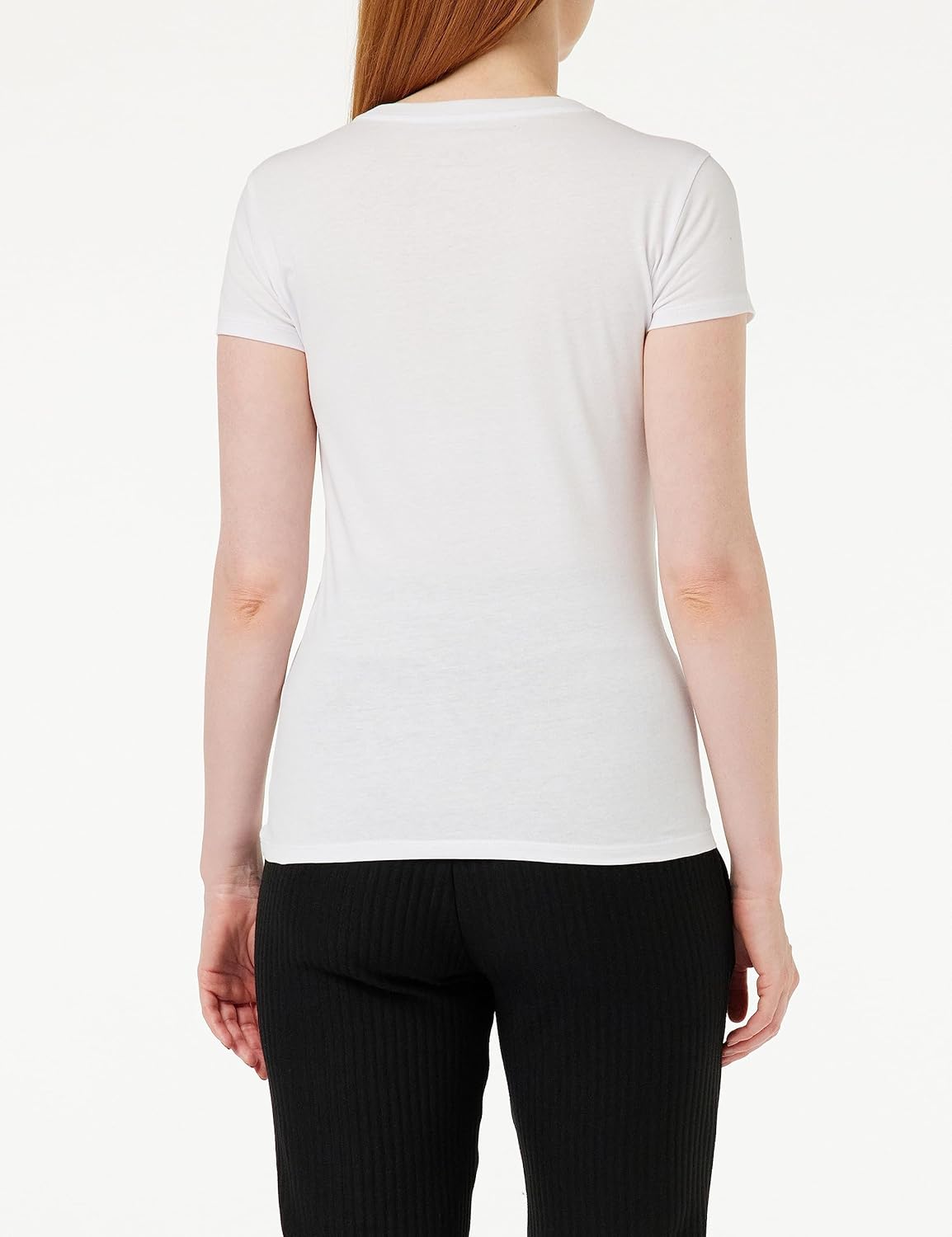 Armani Exchange Womens Cotton Jersey Crew Neck Racing Fitted Tee - Image 3