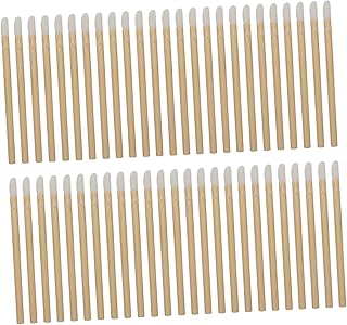 MAGICLULU 50pcs Disposable Wooden Lipstick Ap...