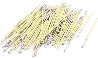 Aexit PC75Q2 Crown Testers Tip Spring Loaded Test Probe Pin 33mm Multi Testers Length 100Pcs