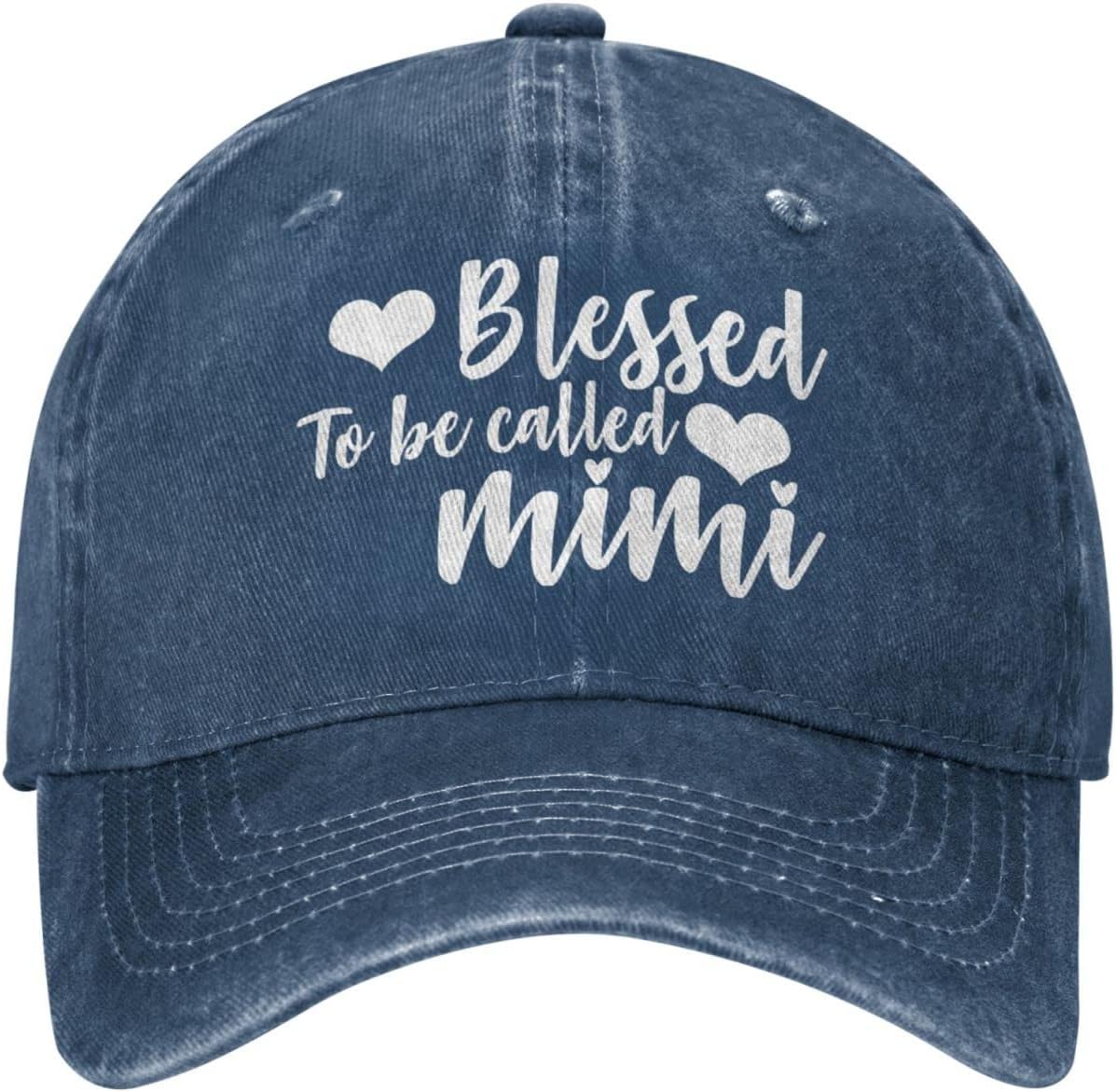 Sefgaen Cap Blessed to Be Called Mimi Hat for Men Baseball Cap Graphic Cap
