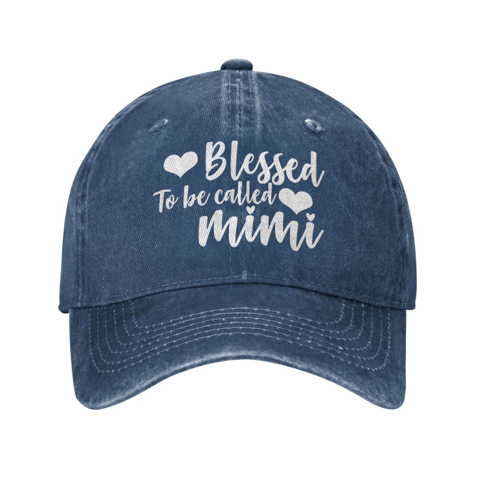 Sefgaen Cap Blessed to Be Called Mimi Hat for Men Baseball Cap Graphic Cap
