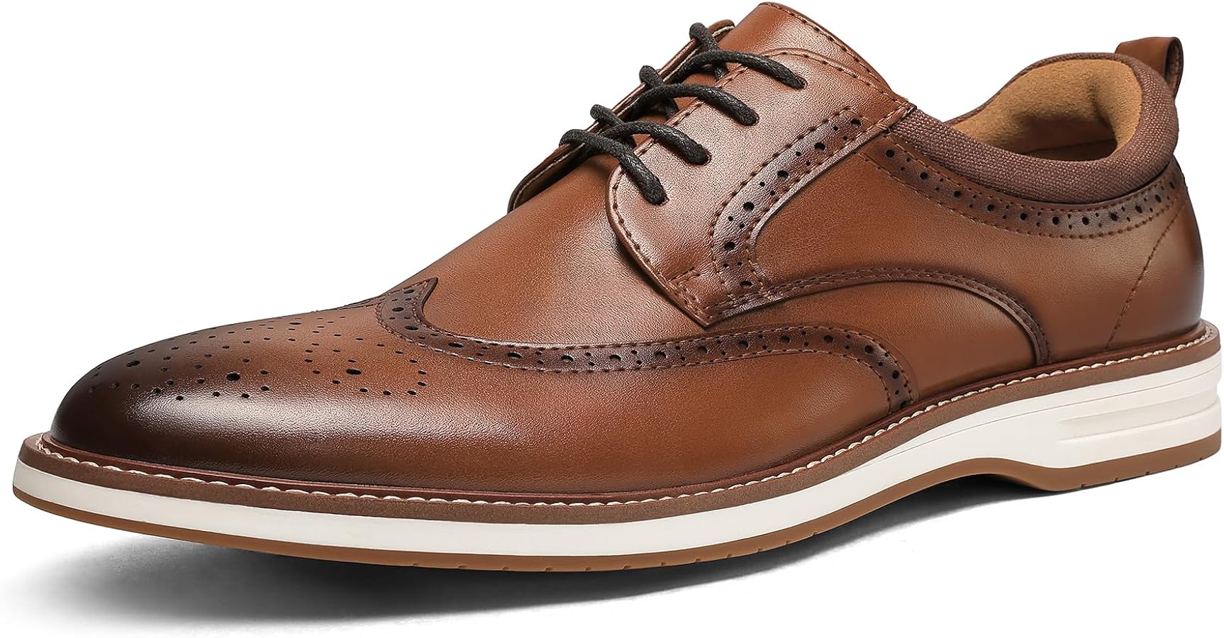 MERIDOS Men's Dress Shoes Business Formal Wingtip Casual Oxford Shoes