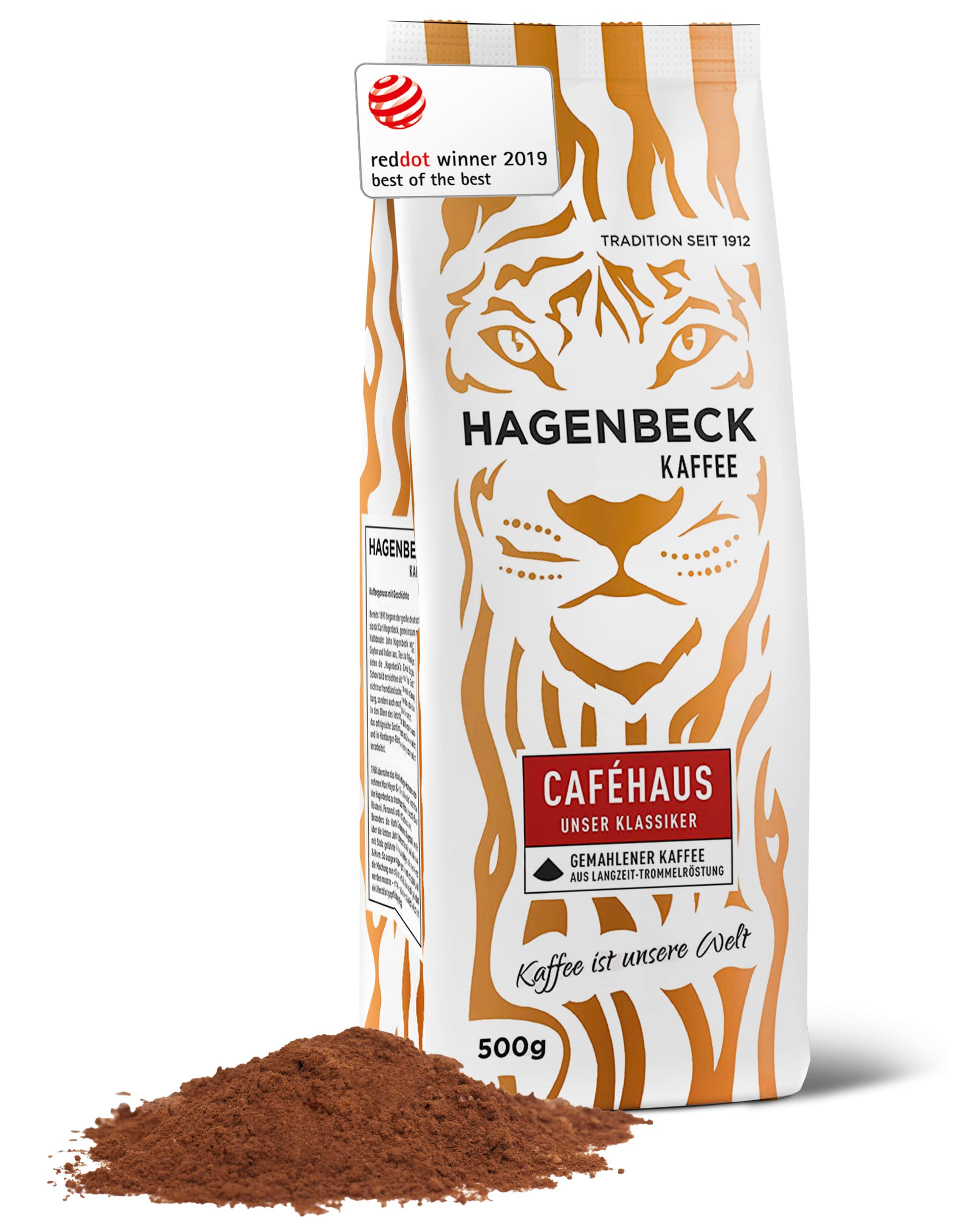 Hagenbeck Caféhaus 500g | Klassischer Röstkaffee | 100% Arabica | Vollmundig-aromatisch | Norddeutsche Trommelröstung