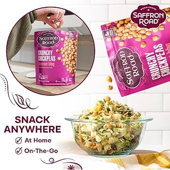 Amazon.com: Saffron Road Roasted Korean BBQ Crunchy Chickpeas