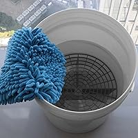 Vista 5 de Amiss Paquete de 2 cubos de lavado de autos, herramientas de lavado automotriz y kits de detalles, herramienta de cubo de prevención de arañazos