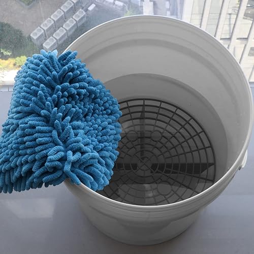 Miniatura 5 de Amiss Paquete de 2 cubos de lavado de autos, herramientas de lavado automotriz y kits de detalles, herramienta de cubo de prevención de arañazos