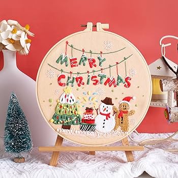 Amazon | siawadeky クリスマス飾り 刺繍キット 初心者 セット 3点