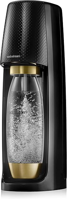 sodastream Sparkling Water, Soda Maker, Black & Gold