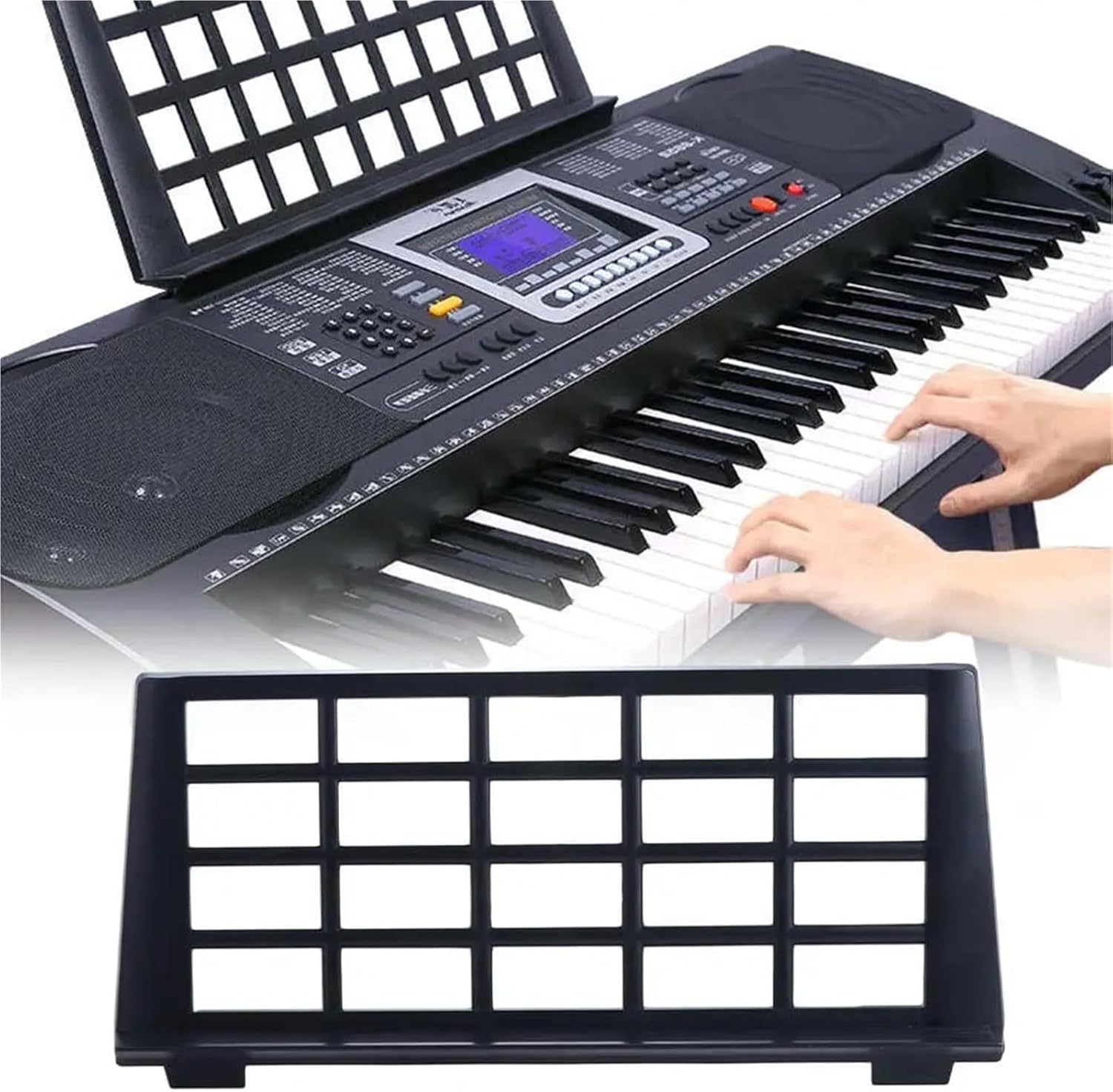 Keyboard Music Score Stand 2 Pcs Keyboard Music Score Stand Sheet Musical Instrument Parts Portable Holder Suitable For Electronic Organ M0C2