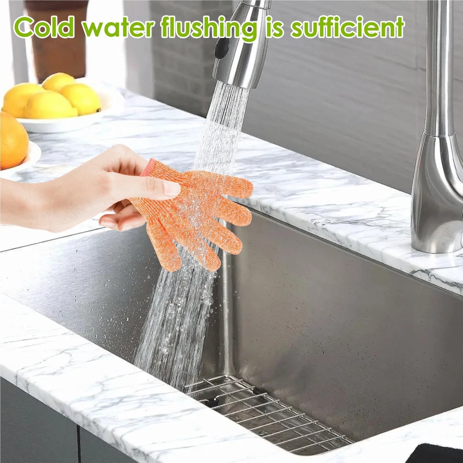 1 par de Guantes de Seguridad Infantiles anticorte HPPE de Alta Resistencia, Nivel 5 de protección, es for jardinería y Manualidades.(Yellow,XS)