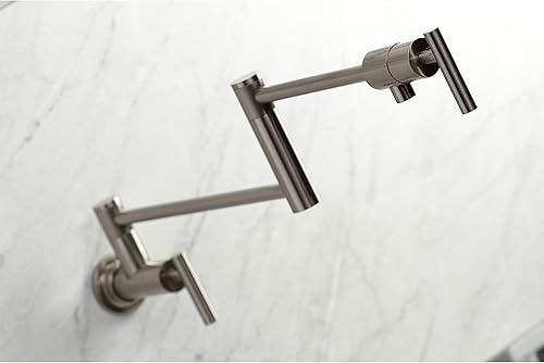 Miniatura 8 de Kingston Brass KS4106CML Manhattan Pot Filler, níquel pulido, 23.5 x 2.63 x 11.13
