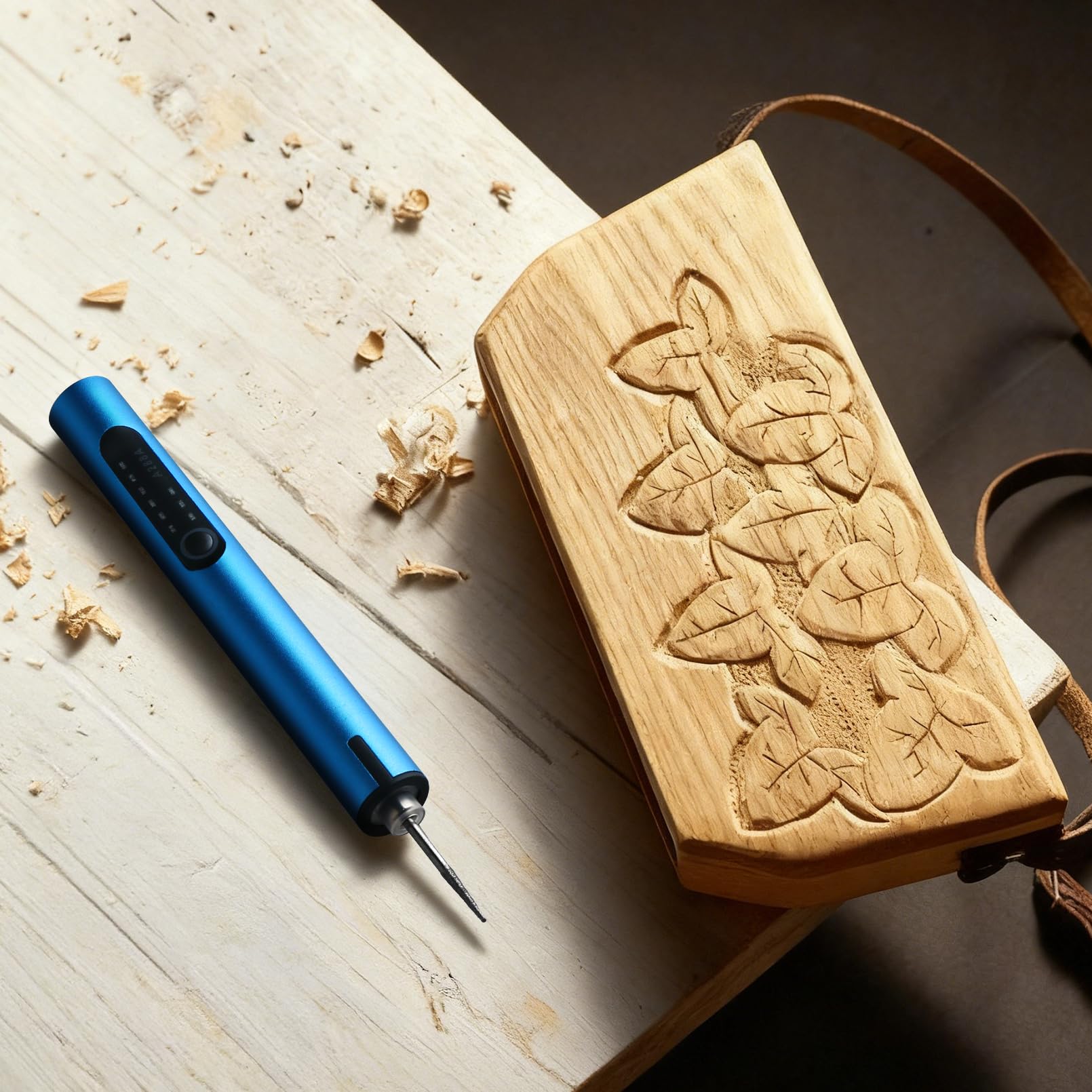 Mini stylo de gravure électrique sans fil avec 30 sculptures, 2 perçages et 1 foret rotatif en carbure de tungstène pour loisirs créatifs, lumière LED USB, kit d'outils à 3 vitesses pour métal, bois
