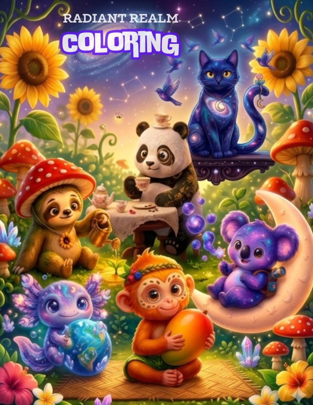 Radiant Realm Coloring Book