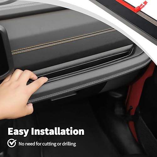 Vista 4 de JWWY Bandeja de agarre para Jeep JL JT, caja de almacenamiento de pasajeros, organizador copiloto, asa de agarre, compartimento con asa