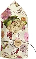 Vista 4 de Bee's Wrap Envolturas Veganas de Cera de Abeja para Alimentos - Envoltura Vegana Meadow Magic para Sándwich - Hechas en EE.UU. Bolsas de Pan
