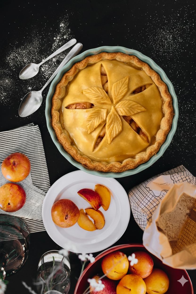 Emile Henry Tourtière Haute Ø 28 cm – Céramique Haute Résistance – Cuisson Homogène et Tarte Dorée à Cœur – Coloris Écume – Fabriqué en France
