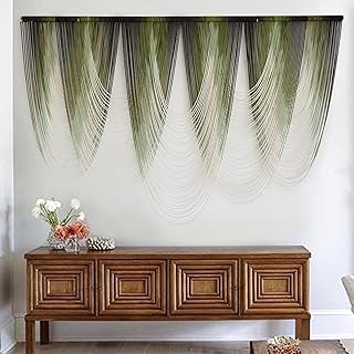 Tapiz de macramé para colgar en la pared, de macramé, teñido por inmersión, grande, 57 pulgadas de ancho x 41 pulgadas de largo, para cabecero, dormitorio, sala de estar, fibra bohemia para el hogar,