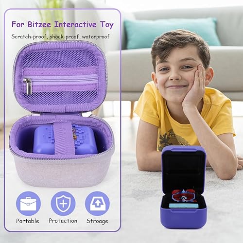 Miniatura 3 de AJUBENCE Estuche rígido de transporte compatible con Bitzee Interactive Toy Digital Pet y funda, con correa para el hombro y la mano, soporte