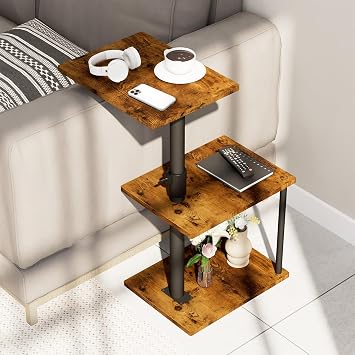 Faesun Swivel Nightstand and Swivel Side Table Bundle