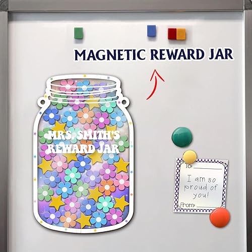 Miniatura 8 de Tarro de recompensa personalizado, tarro de recompensa magnético, tarros de recompensa para niños, tarro de recompensa de clase magnético, sistema
