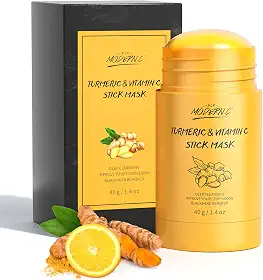 Máscara em bastão de argila de açafrão, máscara orgânica de vitamina C para limpeza de cravos, máscara de lama de argila para limpeza profunda dos poros melhora a acne da pele, máscara facial com
