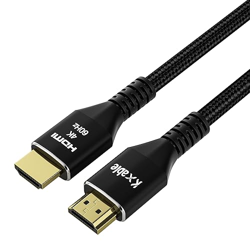 Miniatura 8 de Cable HDMI 4K de 35 pies (paquete de 2), cable HDMI 2.0 Ultra HD, conectores chapados en oro, 4K  60Hz, 2K, 1080P, HDCP 2.2, ARC, cables HDMI a