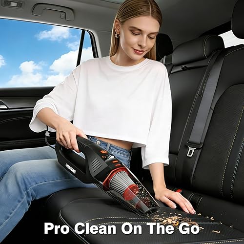 Miniatura 7 de Car Cleaning Kit 18Pcs, Car Interior Detailing Kit with 12000PA High Power Handheld Vacuum, Detailing Brush Set, Cleaning Gel, Complete Car Wash Kit