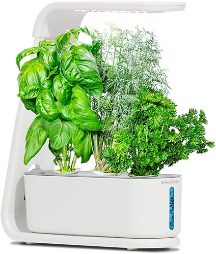 AeroGarden Sprout with Gourmet Herbs - Kit de cápsulas de semillas - Jardín interior hidropónico color blanco
