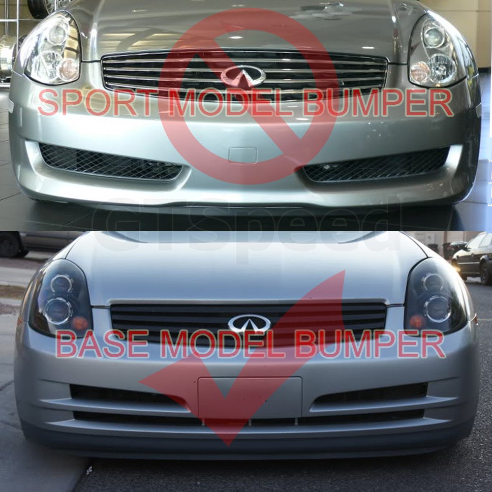 Infiniti G35 4dr Sedan N1 Style Urethane Front Bumper Lip Chin Spoiler For 03-04 Models