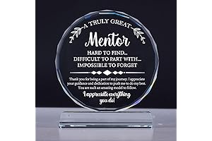 Personalized Crystal Plaque Mentor Gifts for Women
