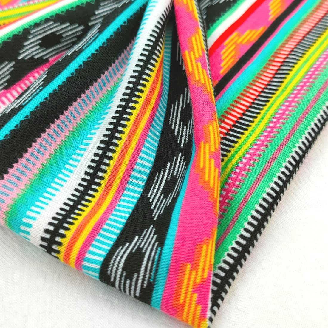 YONUF Fasce larghe Boho per le donne alla moda annodate fascia yoga allenamento africano testa avvolgere 4 pezzi