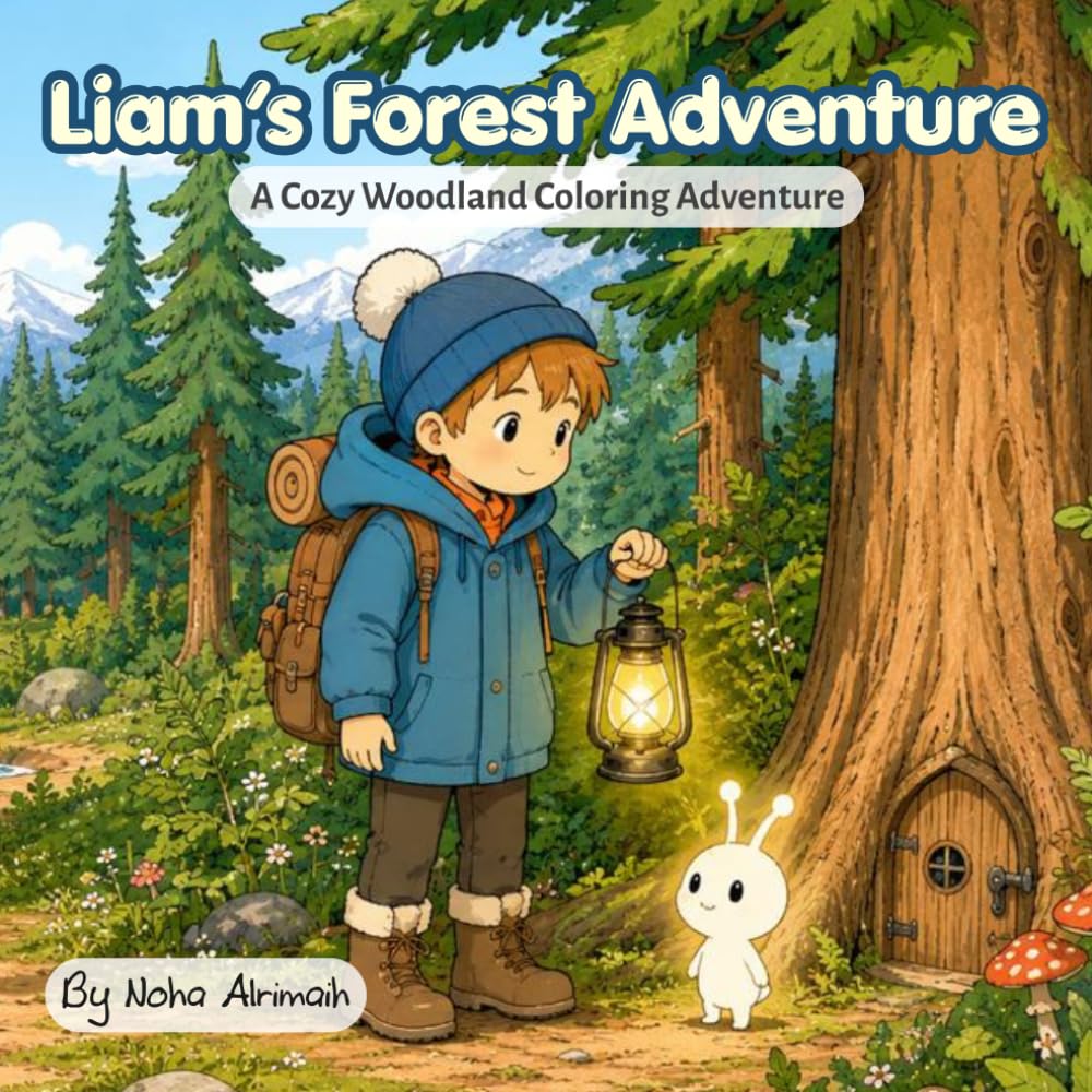 Liam’s Forest Adventure: A Cozy Woodland Coloring Adventure