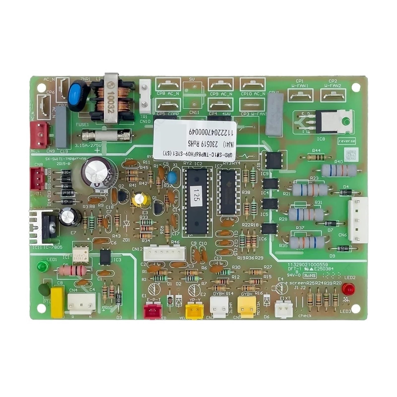 WUPLKCUIJ Air Conditioner Control Board QRD-SW1C-TMP86FH09-SYE1 Circuit PCB 11222047000049 Conditioning Parts