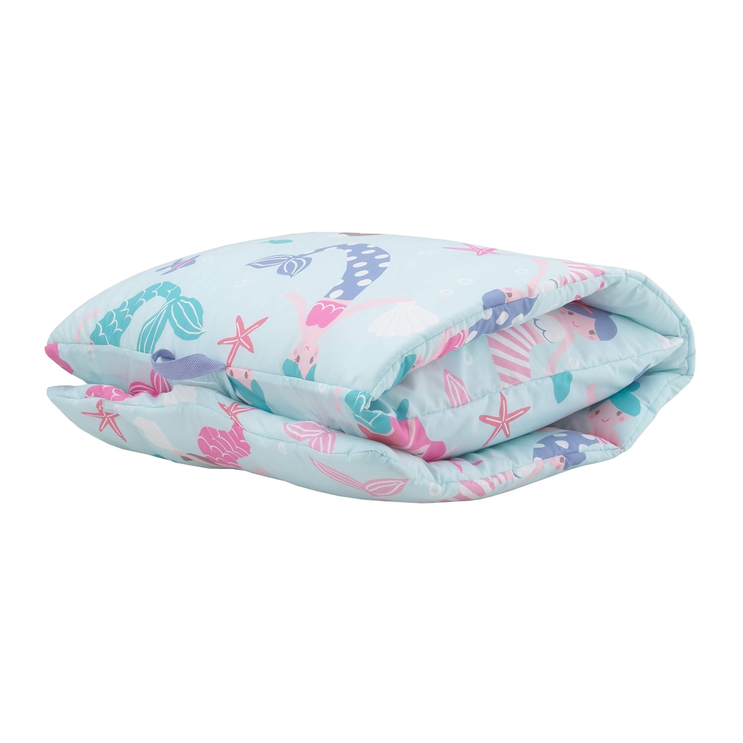 Everything Kids Pink, Lavender & Aqua Mermaid Deluxe Easy Fold Nap Mat, Aqua, Pink, Lavender, Teal : Baby